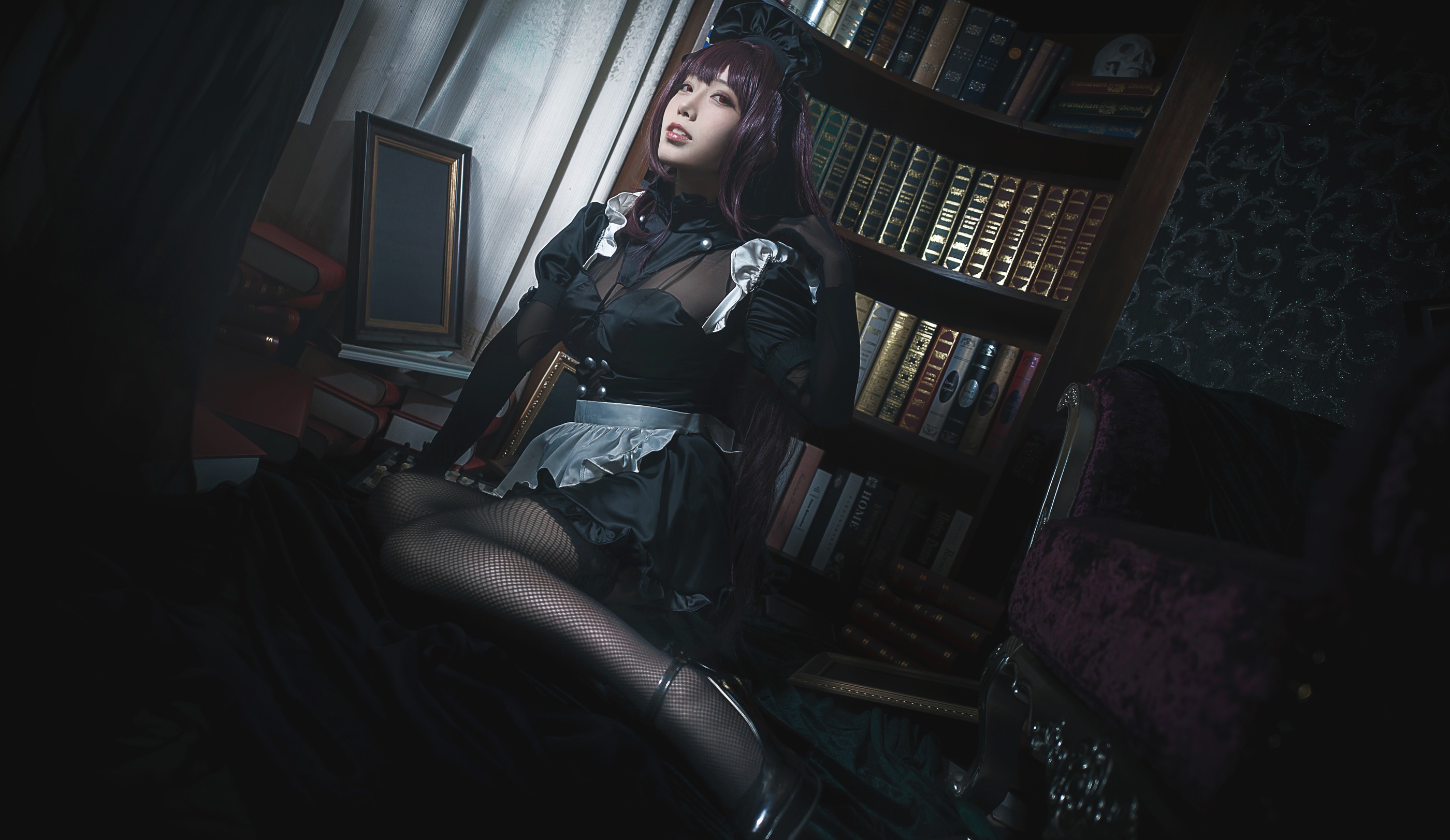 图片[1]-切切celia – NO.025 FGO 斯卡哈 女仆[14P]-XikXak